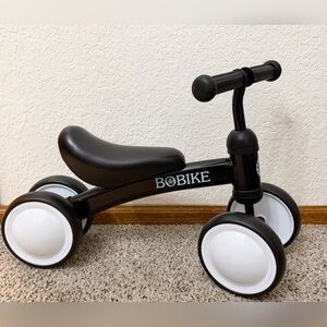 Bobike Black and White Toddler Ride-On Balance Bike